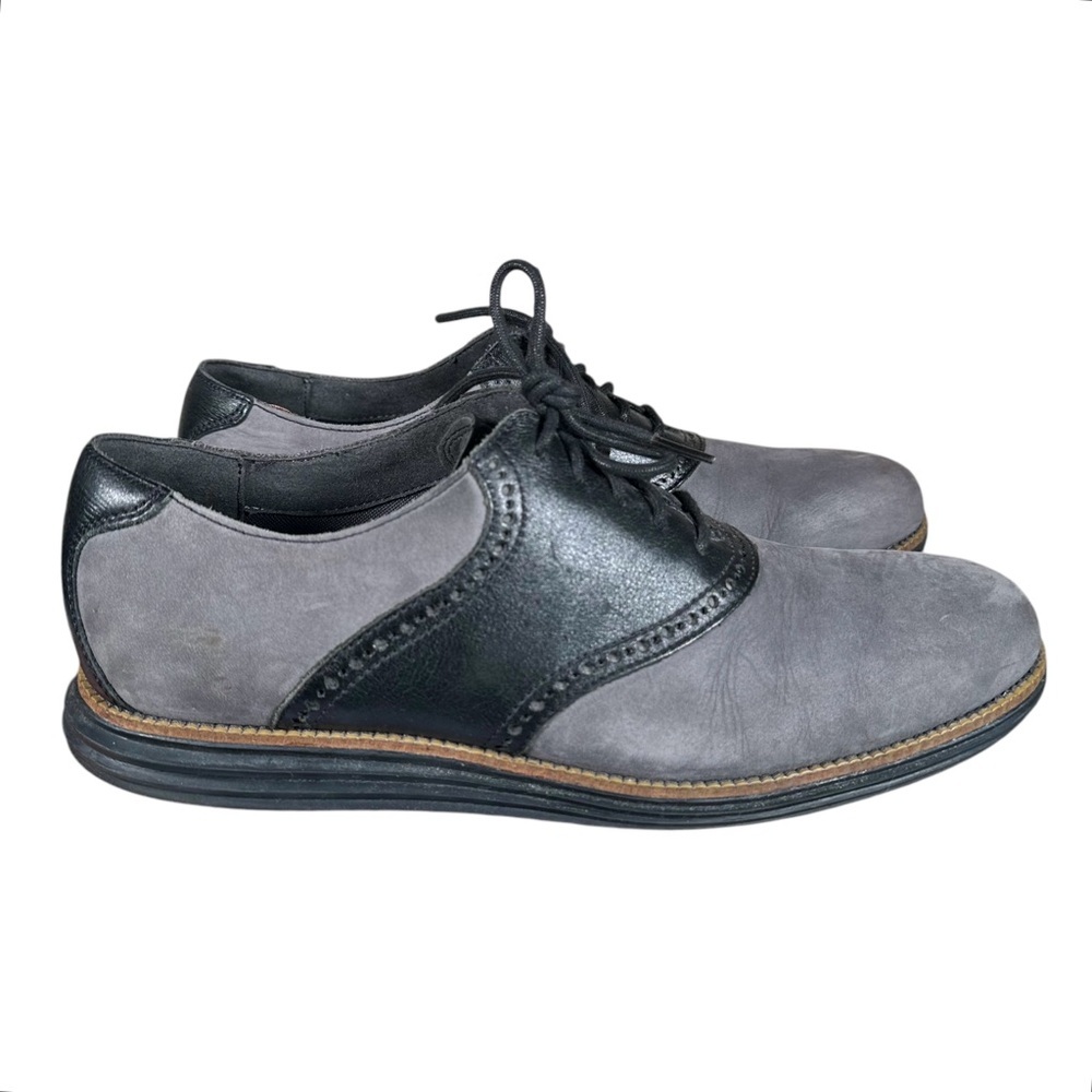 COLE HAAN Nubuck & Leather Grand Oxford Shoes
